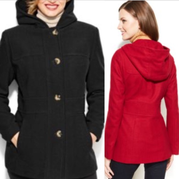 SOLD! 💚Macy’s Jason Kole Peacoat - Picture 2 of 7